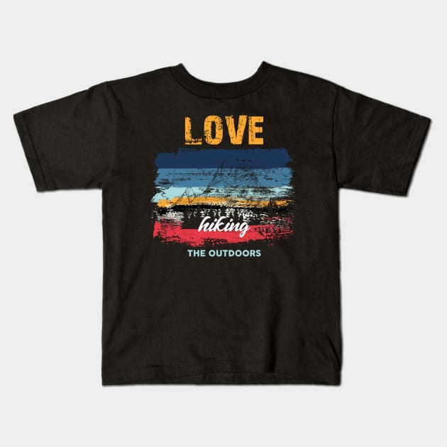 Love The Outdoor Kids T-Shirt by Creative Brain
